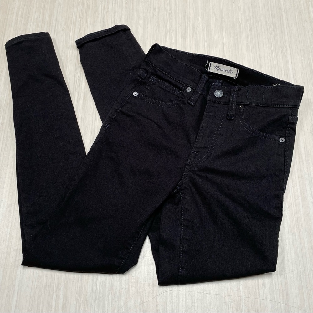 Madewell 9" High-Rise Skinny Jeans Black Size 24